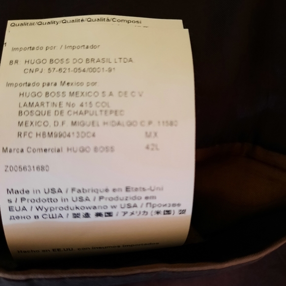 Hugo boss vtg USA virgin wool sport coat jacket sz 42 long - Picture 4 of 7